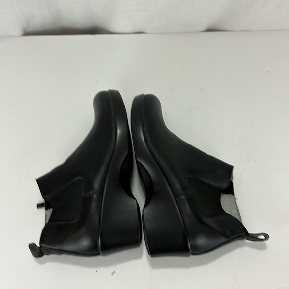 Alegria Eve Black Side Zip Leather  Ankle Boots Bootie Size 37 - Picture 8 of 13